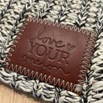 Love Your Melon Black, Grey & White Beanie 100% Cotton Made in USA Photo 2