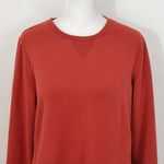 D&Co. Active Terry Tunic in Spice Red Size XS Petite Red Sweatshirt Pullover Photo 1
