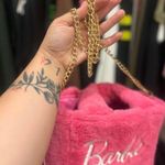 Barbie Pink Faux Fur Tote Bag Photo 2