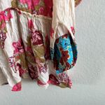 Free People  Floral Button Down Shirt - Pink, Blue, Cream Photo 9