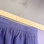 Burberry Brit Woven‎ Short Skirt Womens 6 Blue Pockets Gold Zipper Quiet Luxury Photo 10