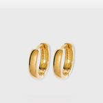A New Day 14K Gold Plated Huggie Hoop Earrings Photo 2