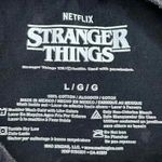 Netflix Stranger Things Unisex Black  Graphic Short Sleeves Cropped T-Shirt  L #1068 Photo 8