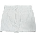 Just Black  Denim White Ram Edge Hem Mini Skirt Women’s Sz L Photo 1