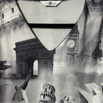 New Look Black and White Architectural Print Blouse UK 18/US 14 Photo 4