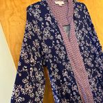 Oscar de la Renta  Pink Label Floral Zip Housecoat Lounger Nightgown Muumuu L/XL Photo 3