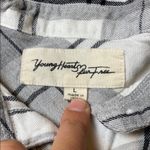 Urban Outfitters GREY & WHITE FLANNEL BUTTON UP Photo 1
