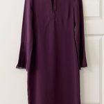 Shoshanna  Burgundy Keyhole Dress Photo 3