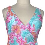 Members Mark New One Piece Swimsuit Wrap Top Tie Waist Aqua Women’s Size XL Photo 6