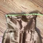 Rhys Dwfen Copper Gold Strapless Silk Dress Size 6 Photo 5