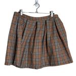 Hot Topic  Academia Brown Plaid Mini Skirt Medium Photo 0