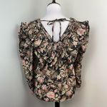 ST. ROCHE Hatfield Top in Floral Belladonna Print Organic Cotton Size 6 $285 Black Photo 6
