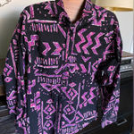 Vintage Western‎ Shirt Purple Size L Photo 0