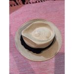 Straw‎ Fedora Leaf Leaves Hat Black Band Beach Sun Bohemian Western Accessory Tan Photo 1