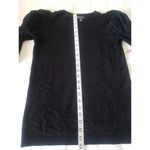 The Limited  Womens Sweater Size Small Black Puff Sleeve Slim Stretch Ribbed Photo 8