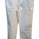 Eileen Fisher  Garment-Dyed Organic Cotton‎ Denim Cropped Jean White Size Medium Photo 0