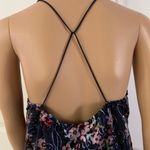 Moon River Floral Velvet Spaghetti Straps Tank Photo 10