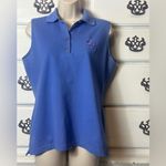 Cross Creek Pro‎ Collection Sleeveless Polo Shirt Blue Size M Photo 1