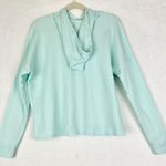 Eileen Fisher  Cozy Waffle Knit Hooded Top Size Medium Tencel Organic Cotton Photo 1