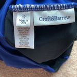 Croft & Barrow strapless blue swim suit Photo 4