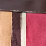 Victoria's Secret Vintage  Brown Rust Gold Suede  Leather Purse Photo 7