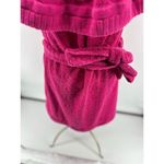 Trina Turk Out of Office Pink Floral Terry Off The Shoulder Dress Photo 8