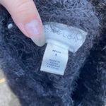 Caslon  BLACK MOCK NECK FUZZY SWEATER Photo 5