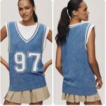 Anthropologie Pilcro Sporty Sleeveless
Twofer Sweater Size Small Blue Photo 2