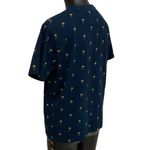 Denim & Flower  Navy Blue Tee Pineapple Print Size Medium Photo 2