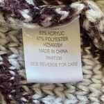 Absolutely Famous Hooded Cardigan Sweater Purple Hoodie Large Athleisure Photo 5