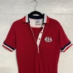 Franschhoek Cotton Red Polo Dress Size Small Photo 2