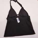 Old Navy Black Halter Tie Swim Top Small Petite Photo 1