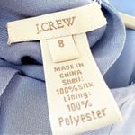 J.Crew  Women’s Size 8 Periwinkle Blue Silk Halter Dress Bridesmaid Wedding Party Photo 2