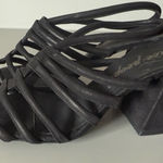 Free People Women Size 37.5 (7) Colette Cinched Heel Black Boho Style Photo 0