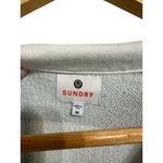 Sundry  sail collar grey vintage striped sweatshirt size Medium‎ Photo 2