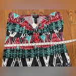Rouge Helium  Coral and Teal Patterned Garment Photo 3
