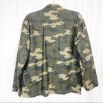 Levi's Levi’s Cotton Camo Printed Military Utility Trucker Jacket: Army Green/Tan Photo 3
