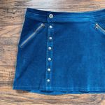 Kuhl  • Streamline Skirt corduroy mini Marine Blue stretch pinwale snap a-line Photo 2