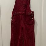 Boutique Red Corduroy Overalls Photo 0