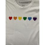 New Prince Peter Collection Rainbow Hearts Pride White T Photo 4