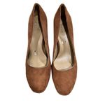 Naturalizer Womens  Berlin Tan Faux Suede Slip On Block Heel Pumps Size 11 M Photo 2