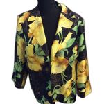 Susan Graver Large Floral Womens Light Jacket Photo 0