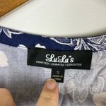 Lulus  Flower Power Play Navy Blue Print Romper Photo 4