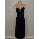 New. Sky black maxi dress with diamond cougar embellishments. XS. Retails $298 Black Photo 2