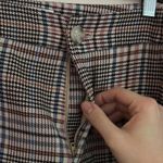 Anthropologie ✅By plaid tartan neutral color career pants trousers light wear Photo 2