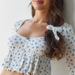 Urban Outfitters Out From Under Sweet Dreams Cottagecore Floral Printed Flyaway Top XS Photo 2