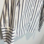 J.Crew  Garcon Organic Cotton Striped Poplin Button Down Shirt - size 12 Photo 2