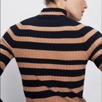 ZARA  mock neck sweater s black taupe Photo 1