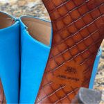 Bottega Veneta  Blue Peep Toe Heels sz38.5 8.5US Photo 8