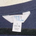 Time & Tru Navy V Neck Jumpsuit Photo 2